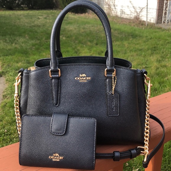 Coach Handbags - NWOT COACH F29665 MINI SAGE WITH WALLET